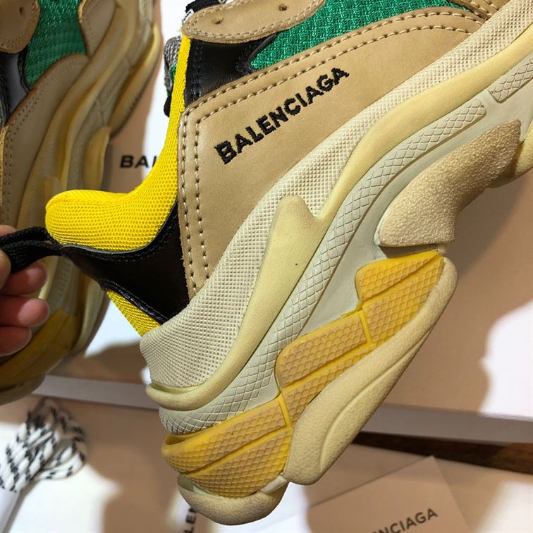 BALENCIAGA TRIPLE S TRAINER YELLOW GREEN – BLA029