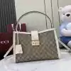 GUCCI PADLOCK GG CANVAS LARGE HANDBAG WHITE 2025 – BG108