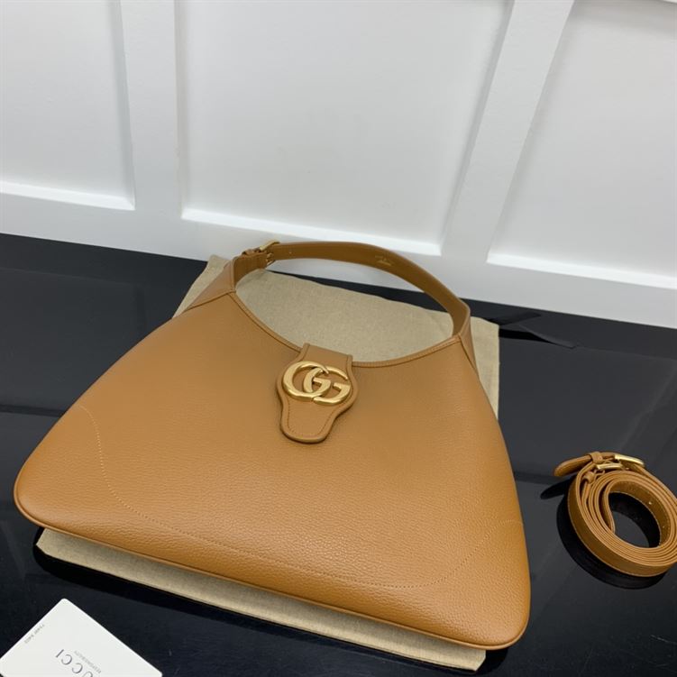 GUCCI APHRODITE MEDIUM SHOULDER BAG IN BROWN LEATHER – GB44