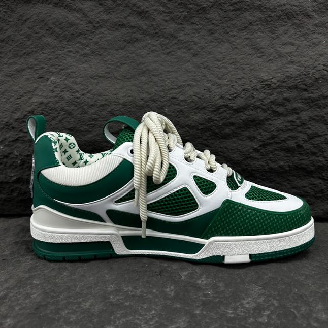 LOUIS VUITTON LV SKATE SNEAKER GREEN WHITE – LVS167