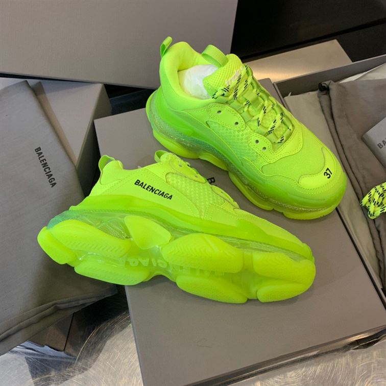 BALENCIAGA TRIPLE S CLEAR SOLE IN GREEN – BLA018
