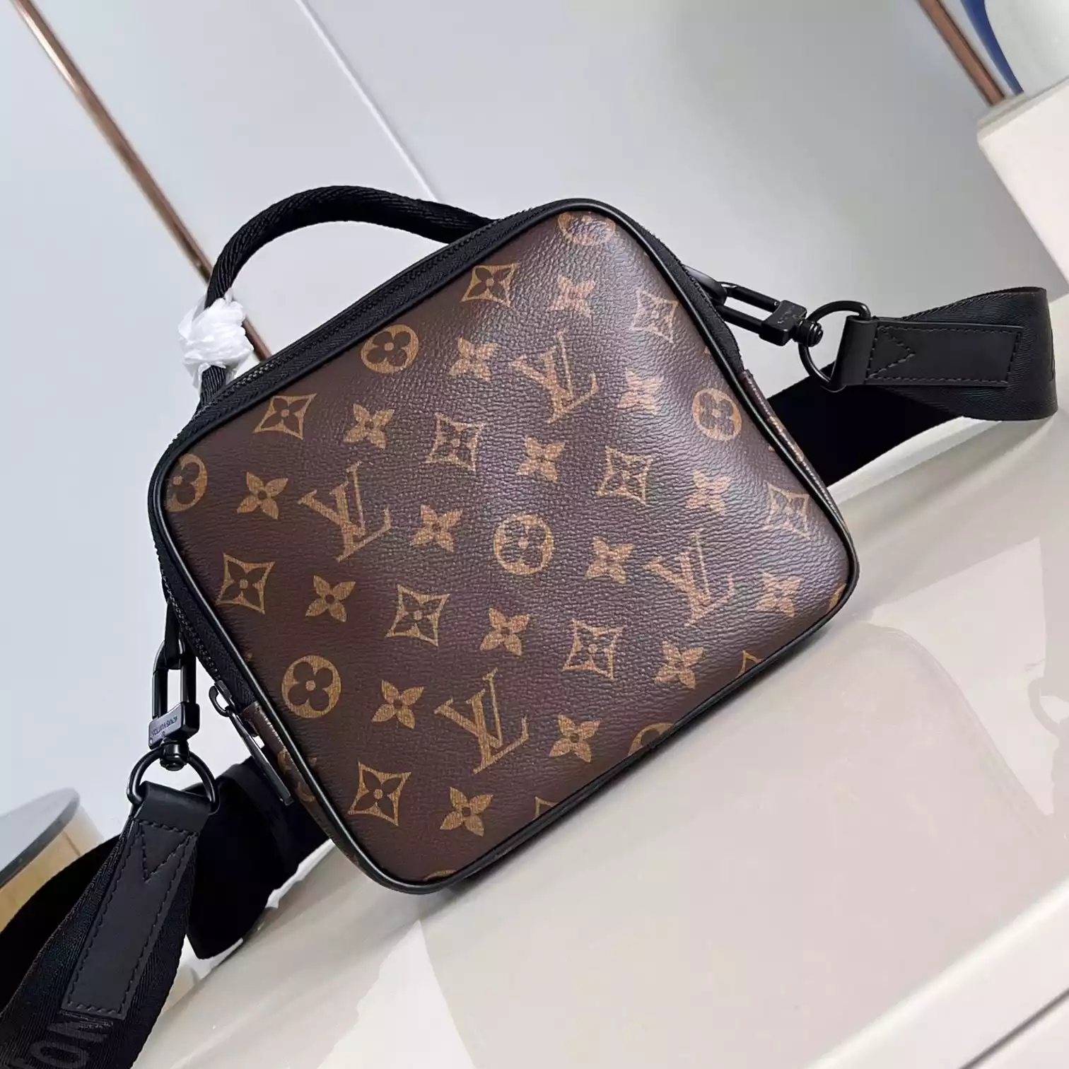 QUEST MESSENGER BAG MONOGRAM MACASSAR COATED CANVAS M46973 – LW449