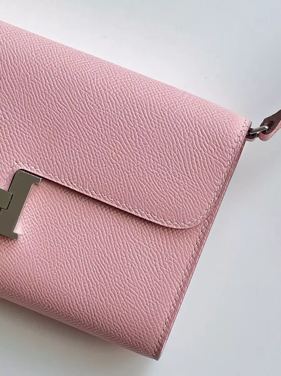 Hermes Constance To Go Wallet in Pink Epsom Calfskin – HW179