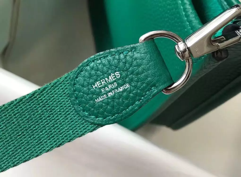 Hermes Evelyne III TPM Bag In Vert Vertigo Clemence Leather – HW056