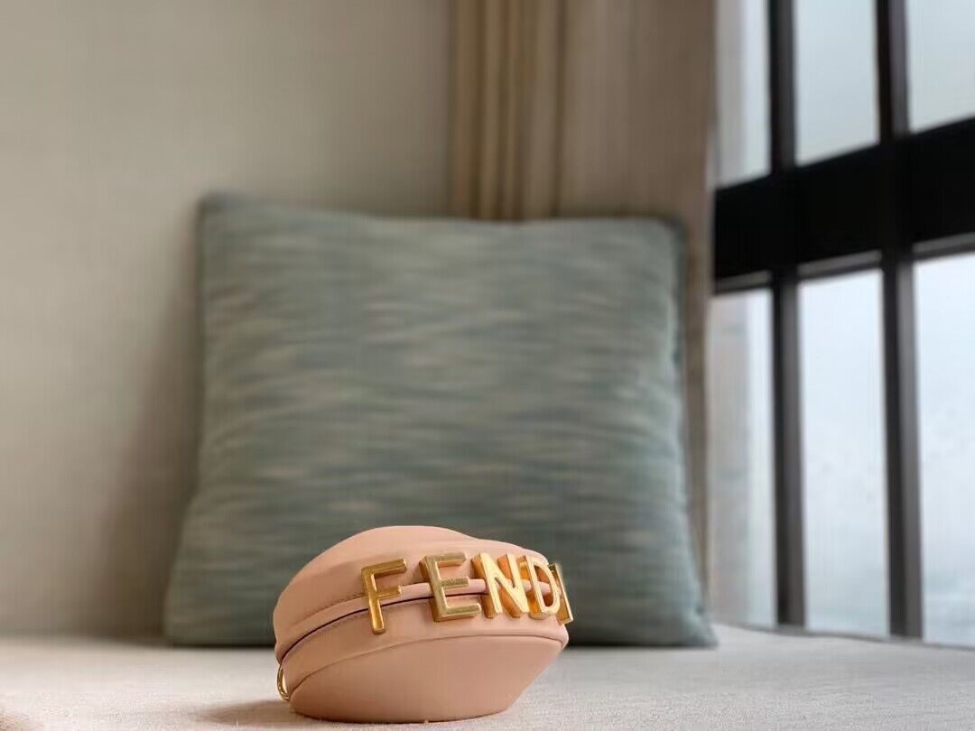 NANO FENDYGRAPHY PINK LEATHER CHARM – F035