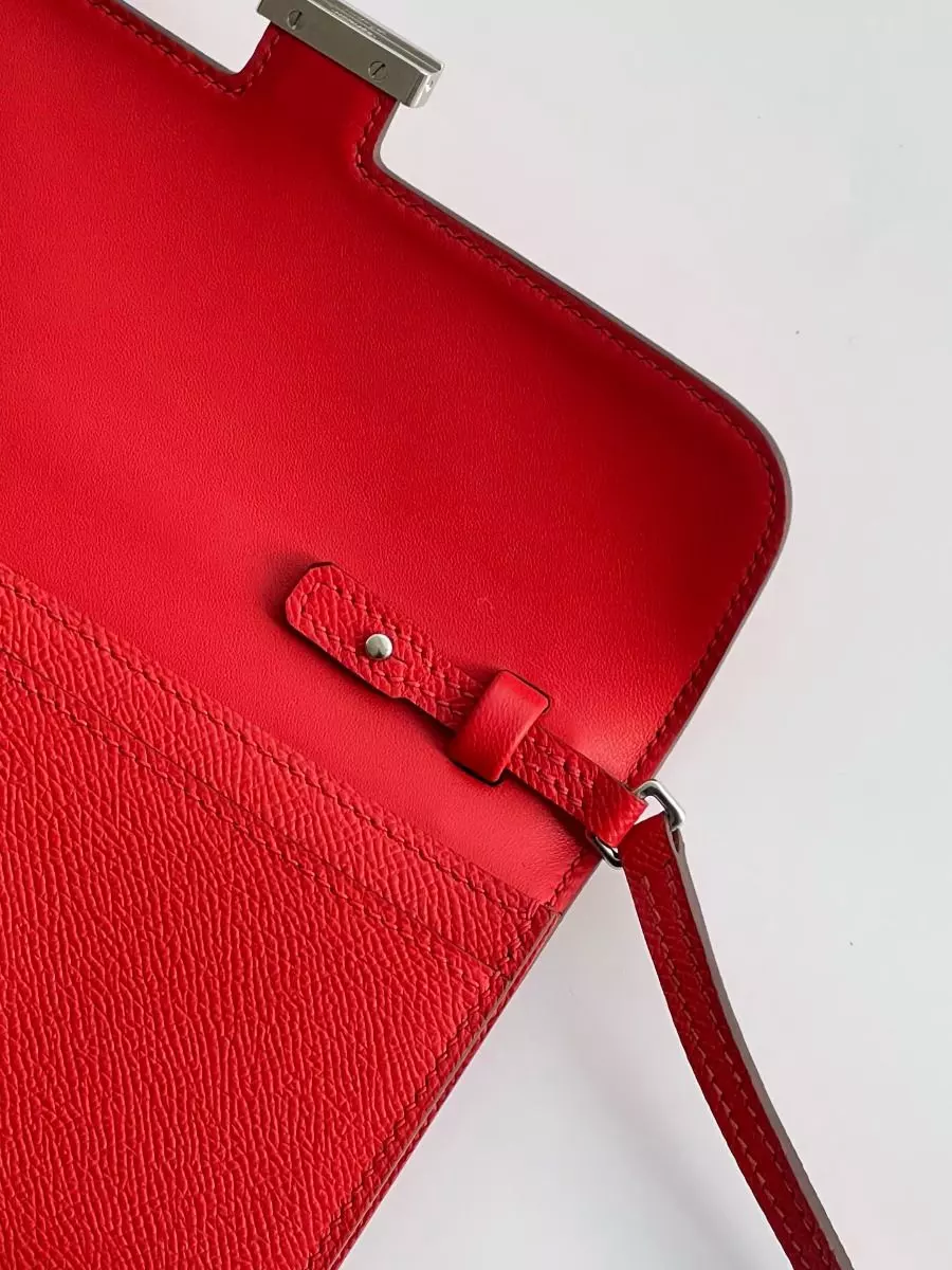 Hermes Constance To Go Wallet in Red Epsom Calfskin – HW180