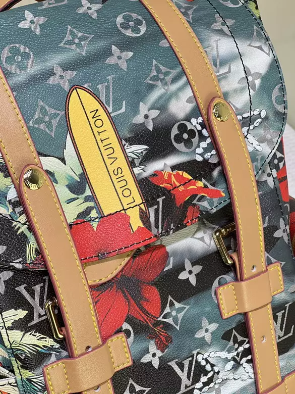 Christopher MM Navy Blue Monogram Surfin’ Canvas – LW163