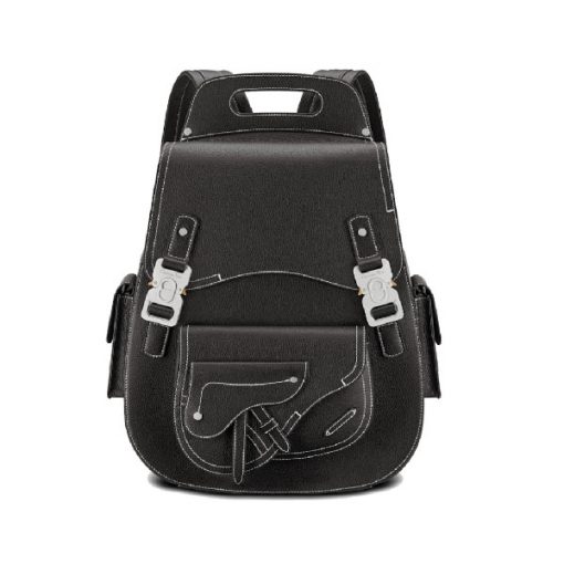 DIOR MAXI GALLOP BACKPACK BLACK GRAINED CALFSKIN – DIO011