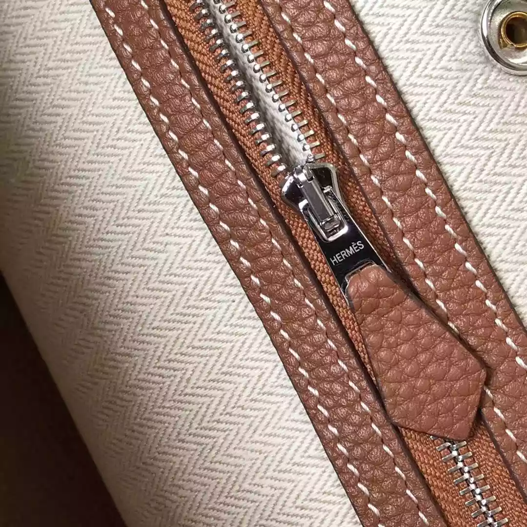 Hermes Garden Party 30 Bag In Gold Taurillon Leather – HW082