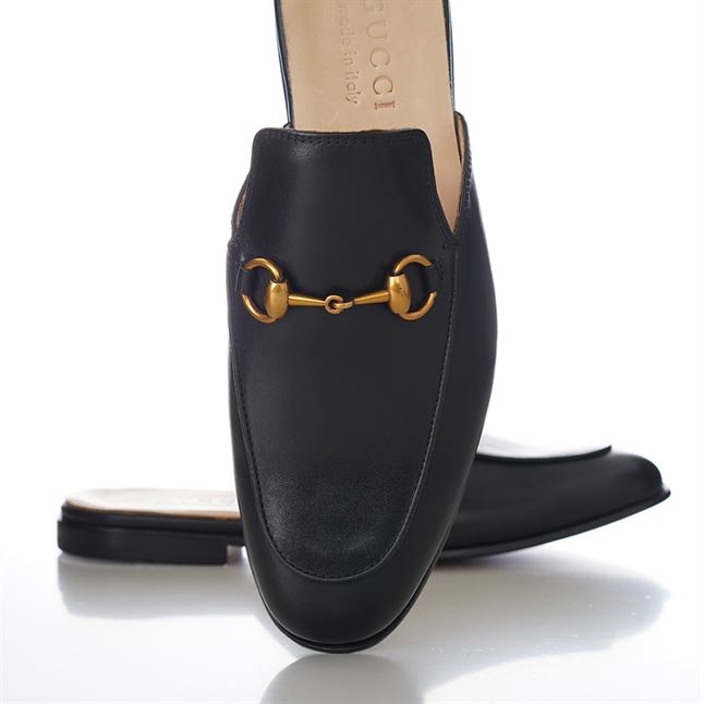 GUCCI BLACK PRINCETOWN SLIPPERS – GL041