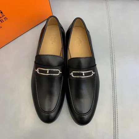 Hermes Men’s Colette Loafers In Noir Calfskin – HM045