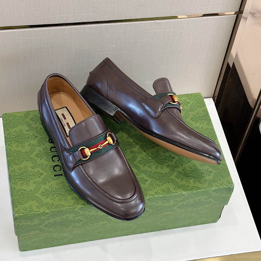 Gucci Men Horsebit Brown Loafer – GL089