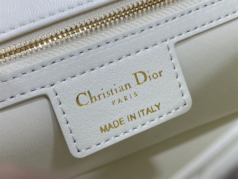 DIOR MEDIUM DIOR CARO BAG IVORY SUPPLE CANNAGE CALFSKIN – DOB107