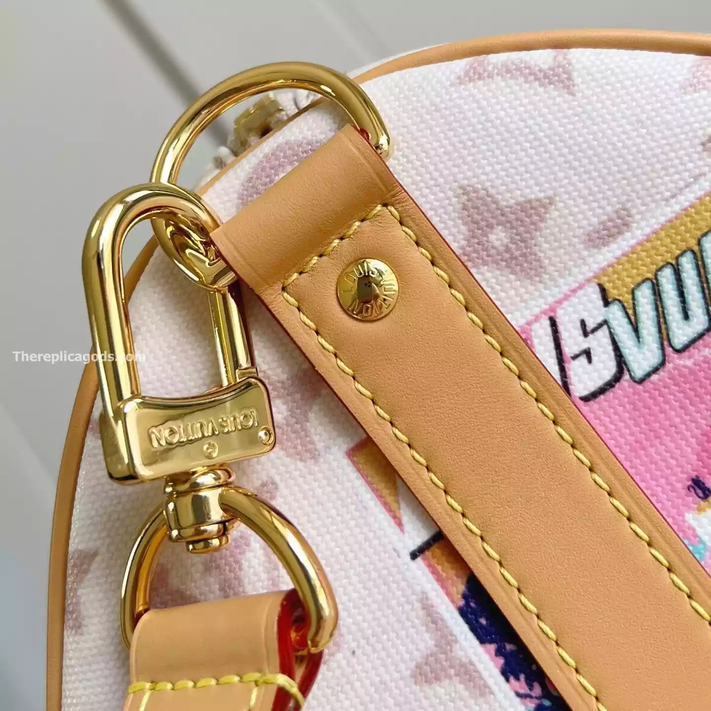 KEEPALL BANDOULIERE 45 MONOGRAM DUNE CANVAS – LW309