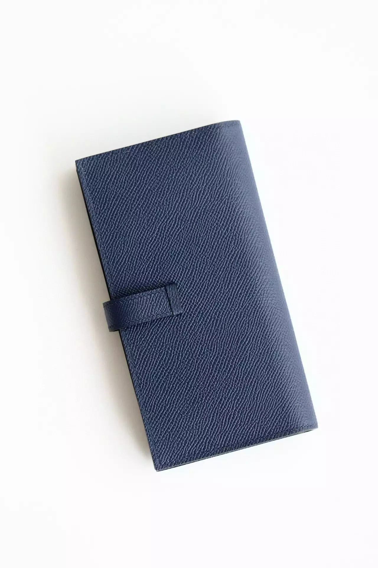 Hermes Bearn Long Handmade Wallet in Blue Saphir Epsom Calfskin – HW158