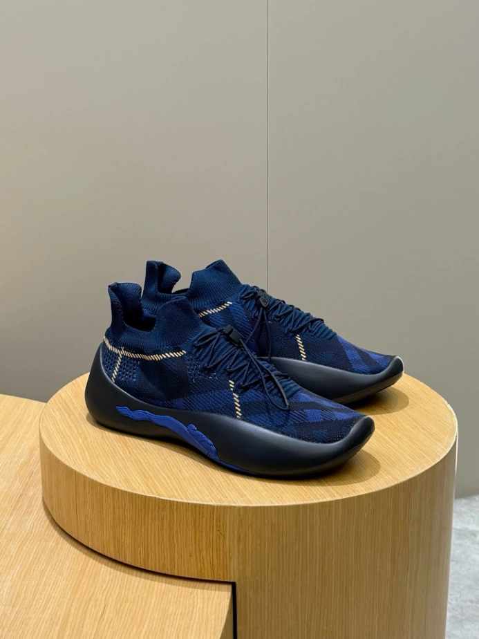 BURBERRY CHECK KNIT NEPTUNE SNEAKERS – BBR056