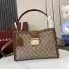 GUCCI PADLOCK GG CANVAS LARGE HANDBAG BROWN 2025 – BG107