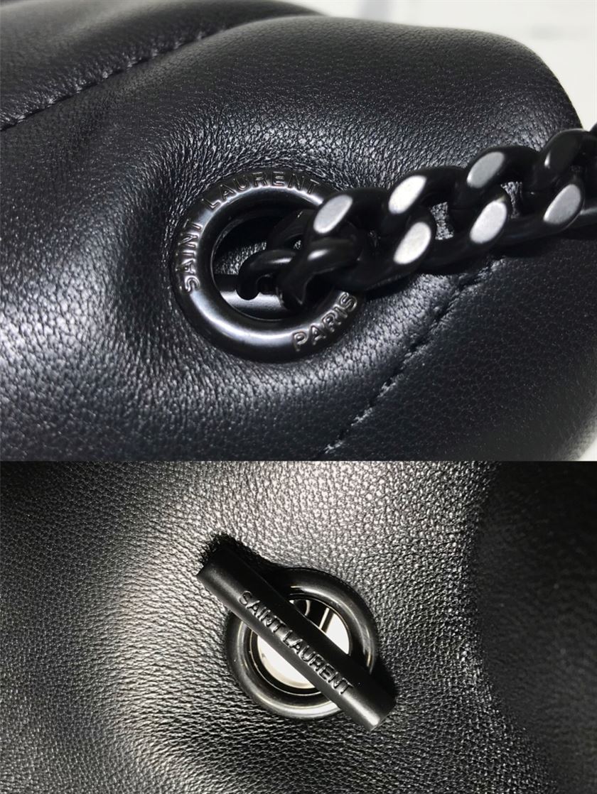 YSL LOULOU PUFFER SHOULDER BLACK BAG – YB010