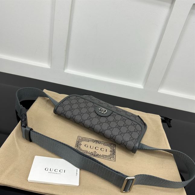 GUCCI GREY OPHIDIA SMALL GG BELT BAG – BG055