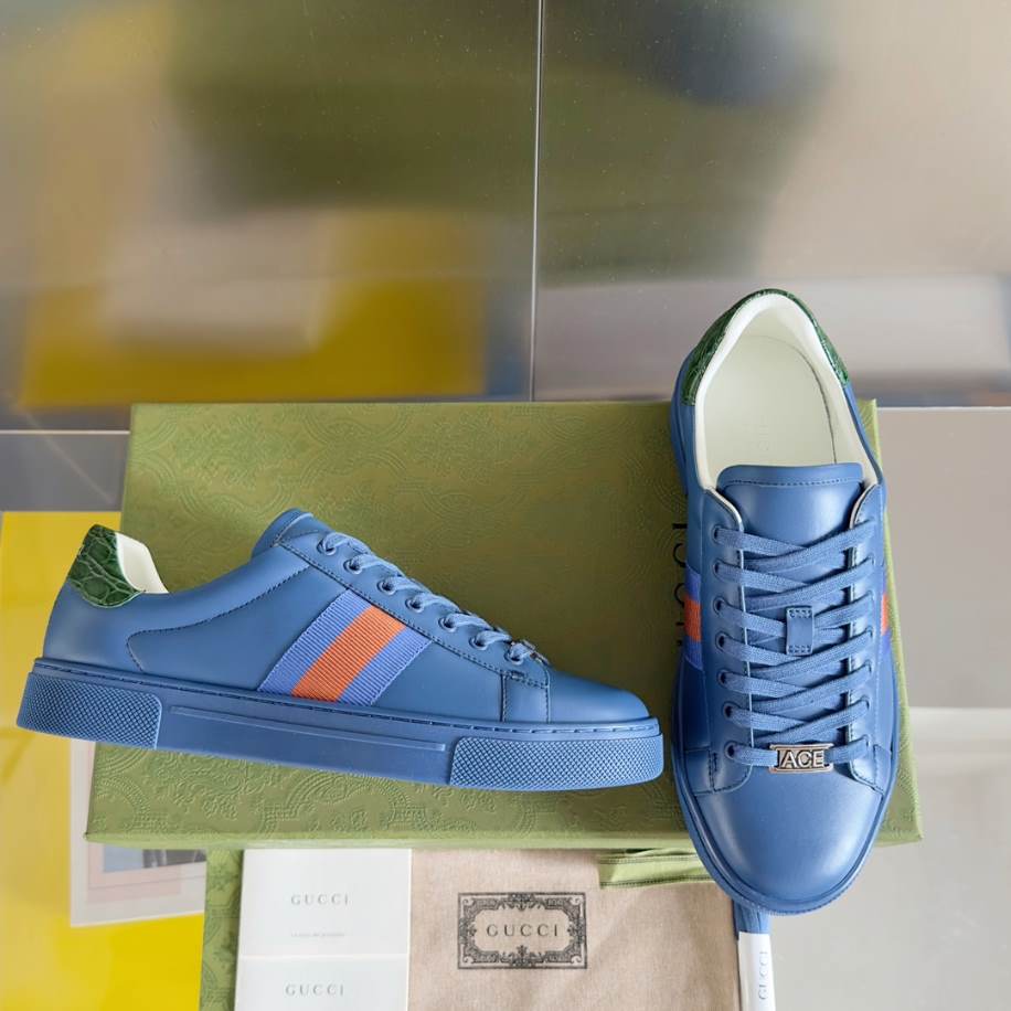 Gucci Ace Crystal Blue Sneakers – GCC189