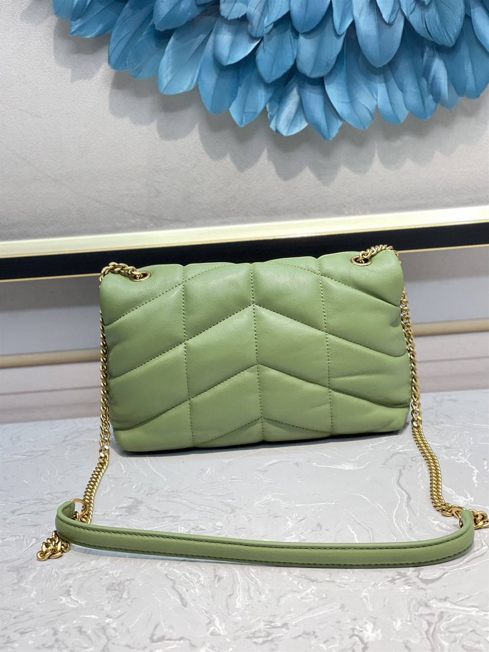 YSL PUFFER TOY MINT GREEN BAG – YB019