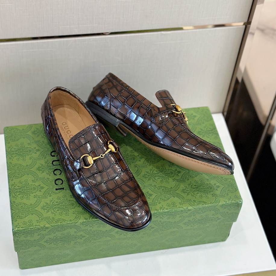Gucci Thick Base Elevation Brown Loafer – GL086
