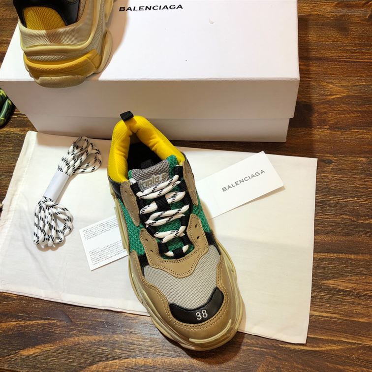 BALENCIAGA TRIPLE S TRAINER YELLOW GREEN – BLA029