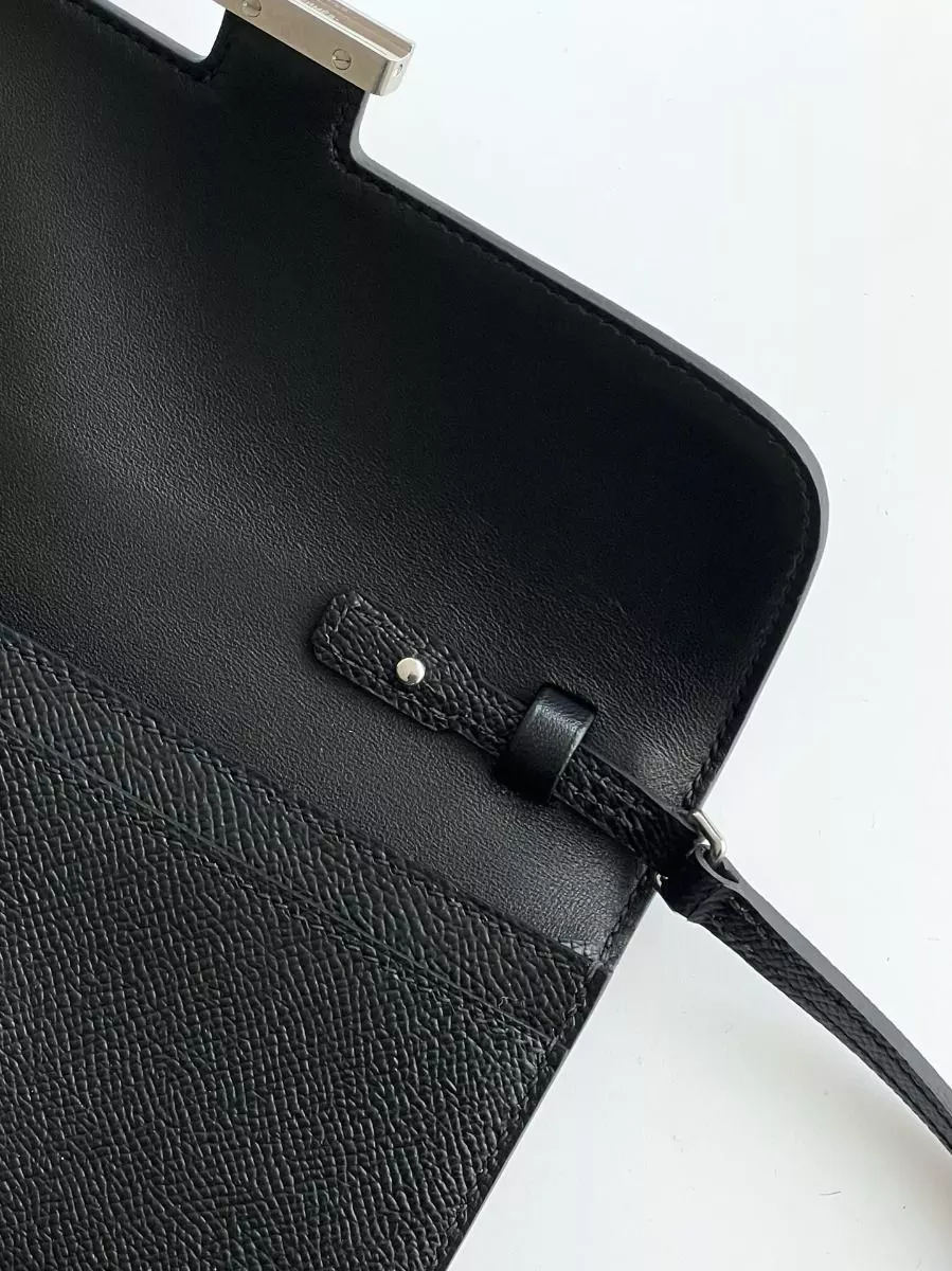 Hermes Constance To Go Wallet in Black Epsom Calfskin – HW178