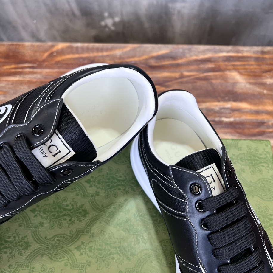 Gucci Casual Negro Suela Blanco Logo Sneaker – GCC166