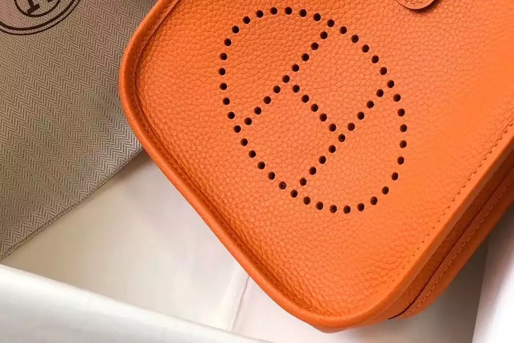 Hermes Evelyne III TPM Bag In Orange Clemence Leather – HW051