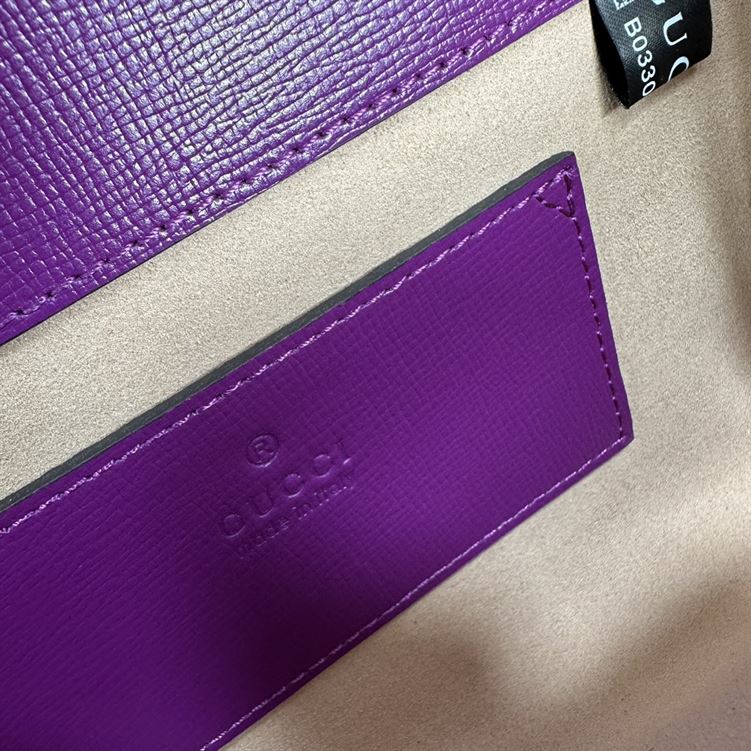 GUCCI HORSEBIT 1955 MINI BAG IN PURPLE LEATHER – GB31