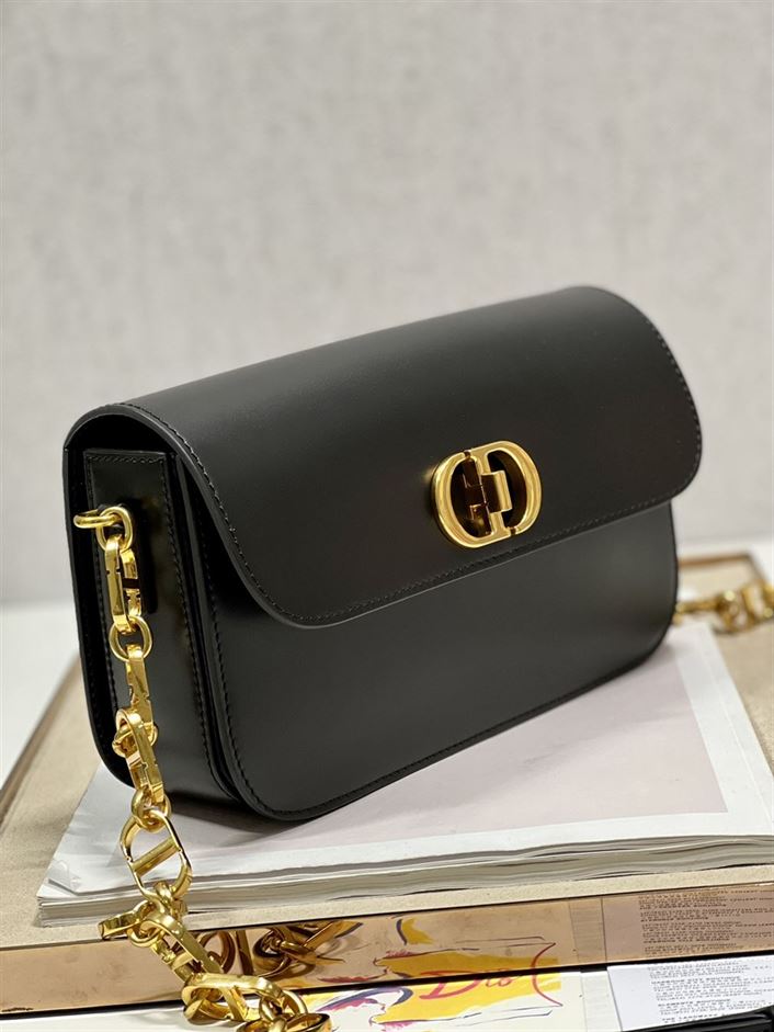 DIOR 30 MONTAIGNE AVENUE BAG BLACK BOX CALFSKIN – DOB102