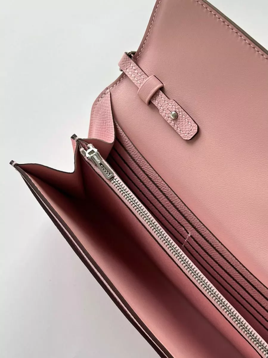 Hermes Constance To Go Wallet in Pink Epsom Calfskin – HW179