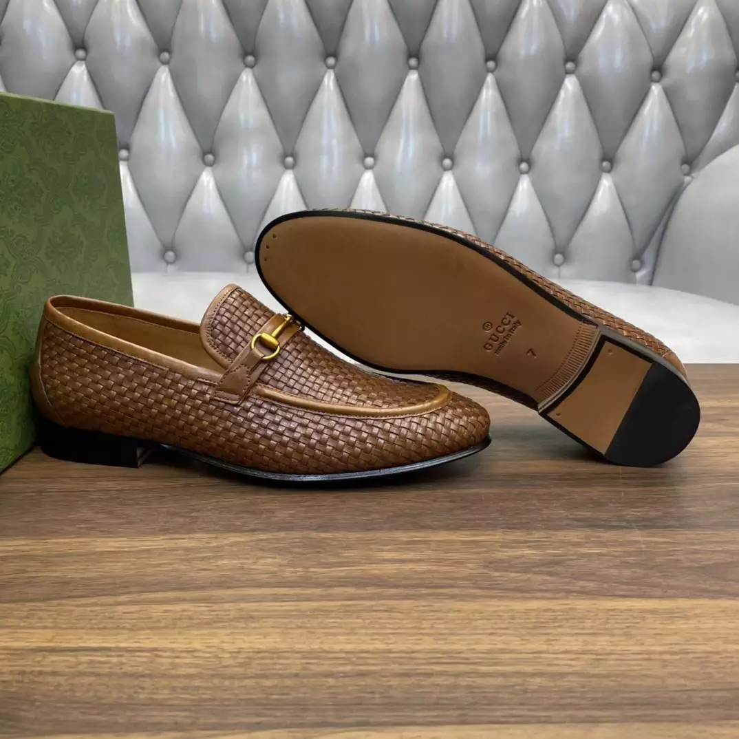 HORSEBIT LEATHER LOAFERS BROWN – GL117