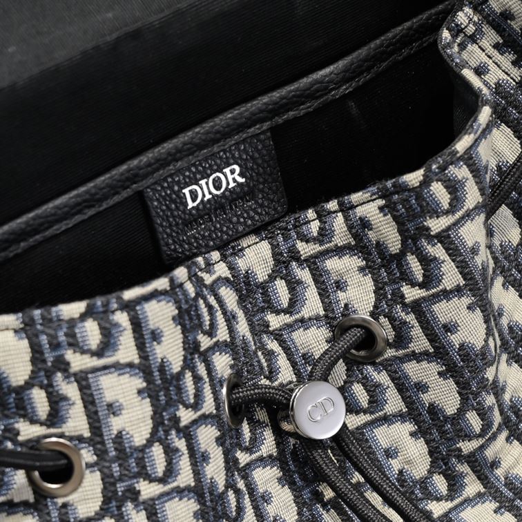 DIOR EXPLORER BACKPACK BEIGE AND BLACK OBLIQUE JACQUARD – DIO021