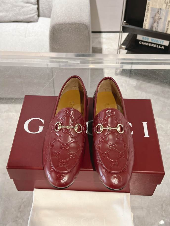Gucci Horsebit Bright Red GC Monogram Loafer – GL064