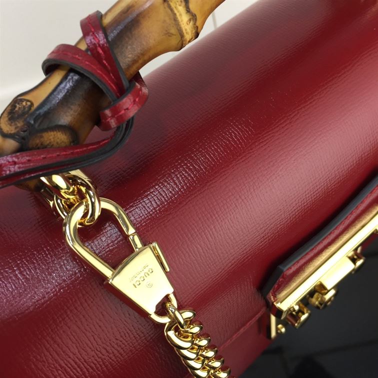 GUCCI PADLOCK GG SMALL BAMBOO SHOULDER BAG – GB87