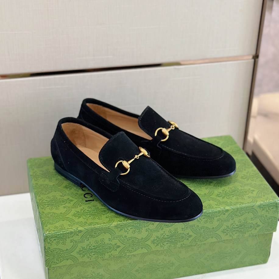 Gucci Horsebit Black Suede Loafer – GL087