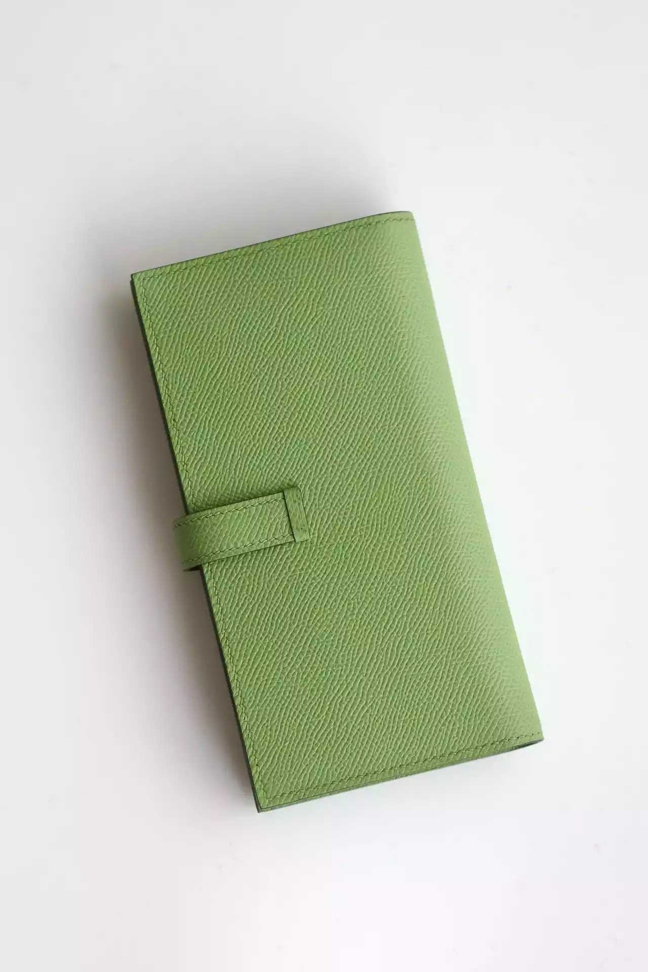 Hermes Bearn Long Handmade Wallet in Vert Criquet Epsom Calfskin – HW143