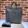 GUCCI MEN’S OPHIDIA GG CANVAS MEDIUM TOTE BAG GREY 2023 – BG097