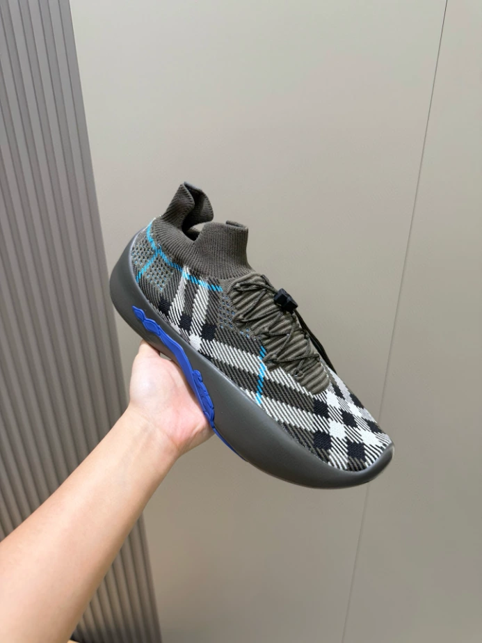 BURBERRY CHECK KNIT NEPTUNE SNEAKERS – BBR057