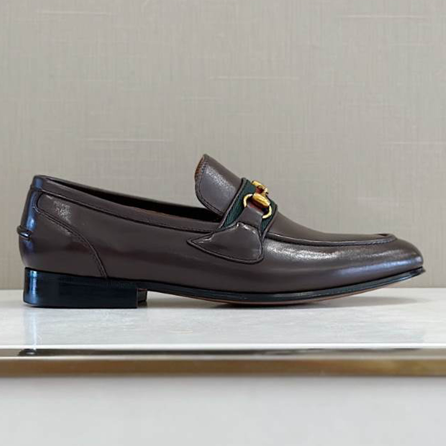 Gucci Men Horsebit Brown Loafer – GL089
