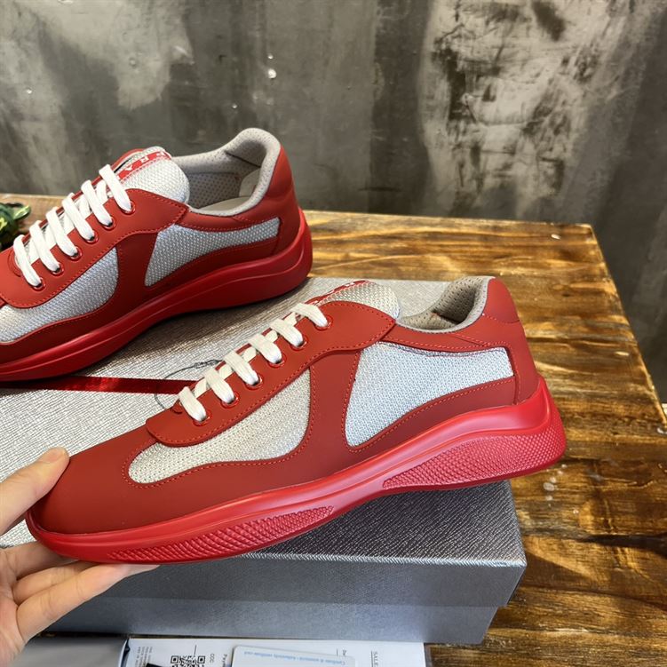PRADA AMERICA’S CUP SOFT RUBBER AND BIKE FABRIC SNEAKERS – PRS046