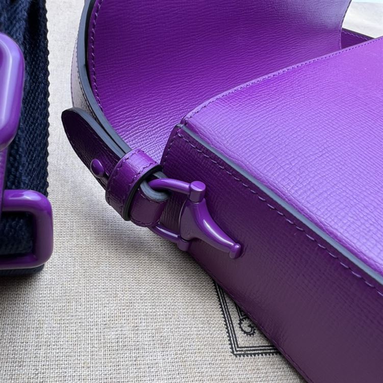 GUCCI HORSEBIT 1955 SMALL SHOULDER BAG PURPLE LEATHER – GB27