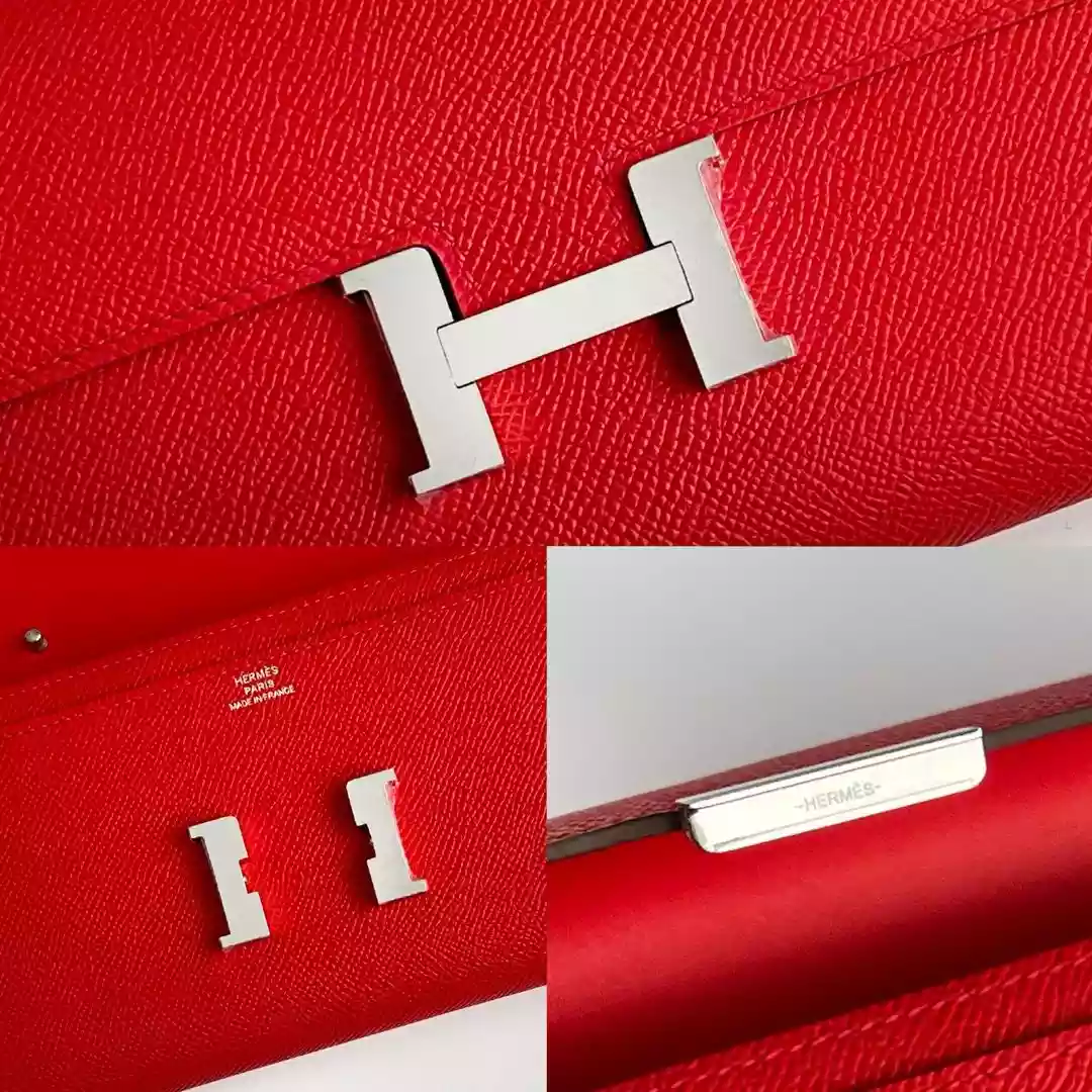 Hermes Constance To Go Wallet in Red Epsom Calfskin – HW180