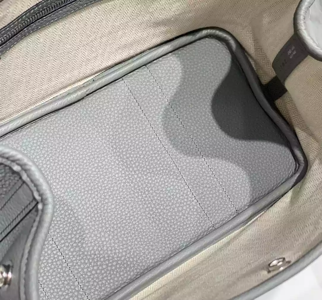 Hermes Garden Party 30 Bag In Gris Meyer Taurillon Leather – HW072