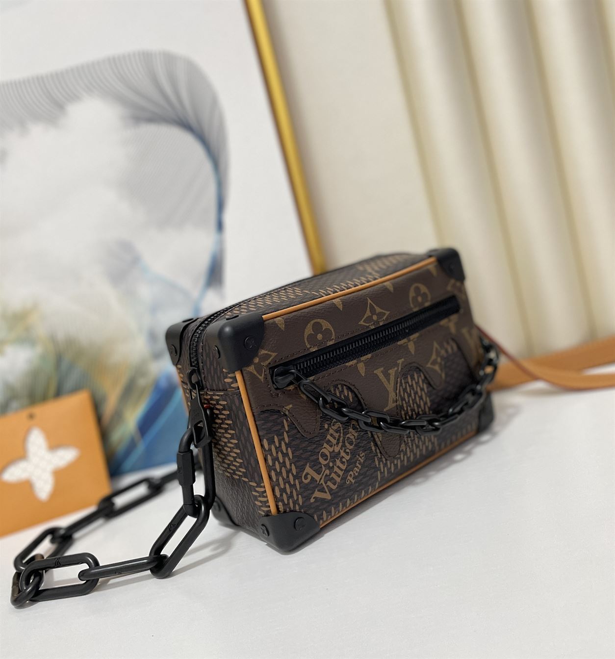 LOUIS VUITTON MINI SOFT TRUNK DAMIER EBENE – LVB070