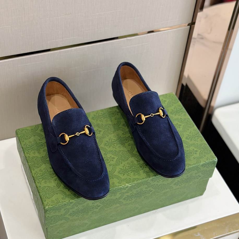 Gucci Horsebit Blue Suede Loafer – GL085