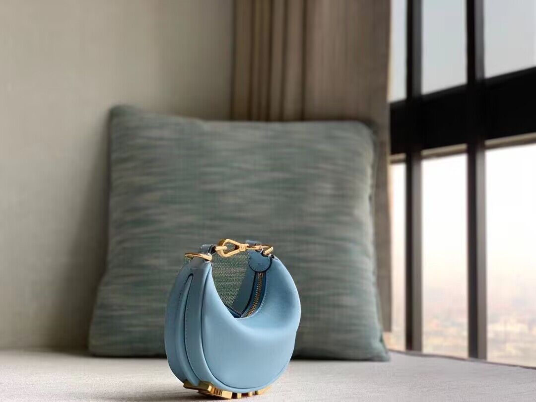 NANO FENDYGRAPHY BLUE LEATHER CHARM – F038