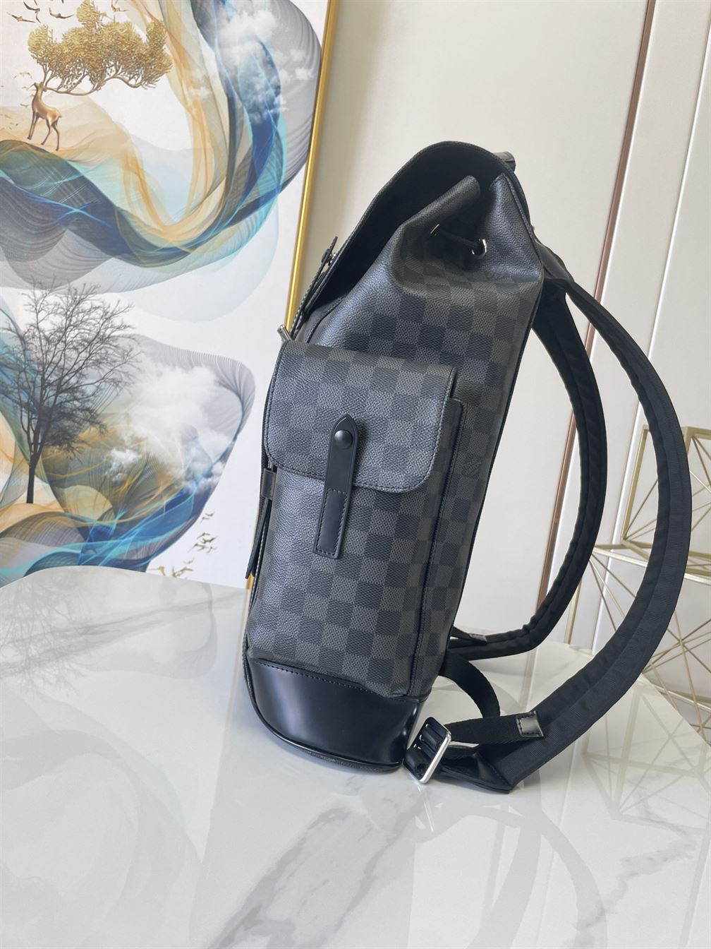 LOUIS VUITTON CHRISTOPHER BACKPACK DAMIER GRAPHITE CANVAS – LVB021